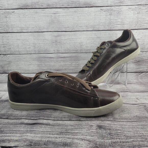 TRUE RELIGION-Men’s 10.5 Brown Leather Athletic Shoes Sneakers main image 11